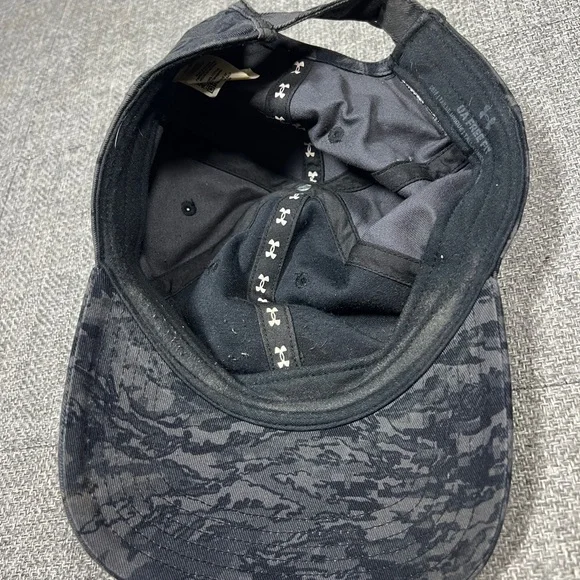 Under Armour Men's Freedom Cap / Hat Adjustable Strapback Urban Camo Black/Grey - Picture 9 of 9